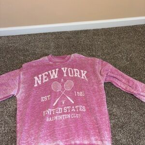 New York Pink Sweatshirt